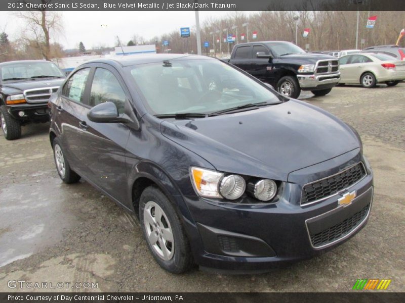 Blue Velvet Metallic / Jet Black/Dark Titanium 2015 Chevrolet Sonic LS Sedan