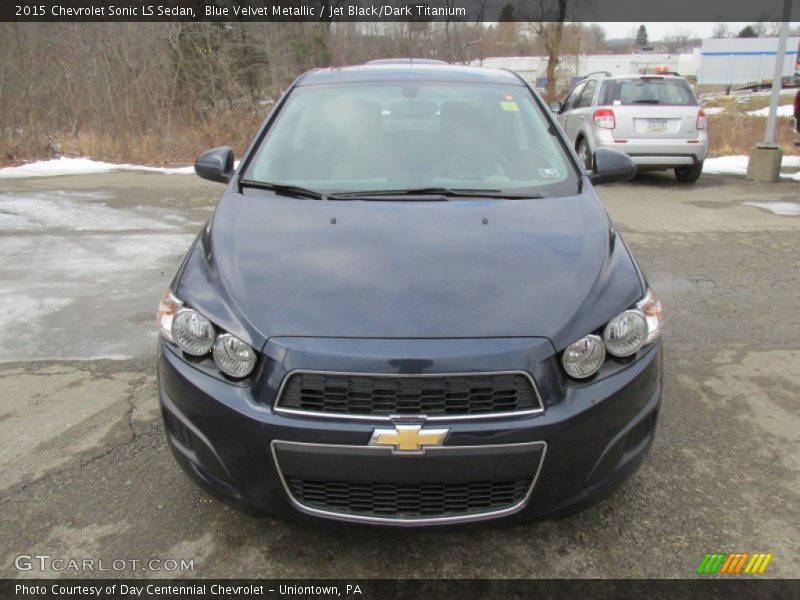 Blue Velvet Metallic / Jet Black/Dark Titanium 2015 Chevrolet Sonic LS Sedan