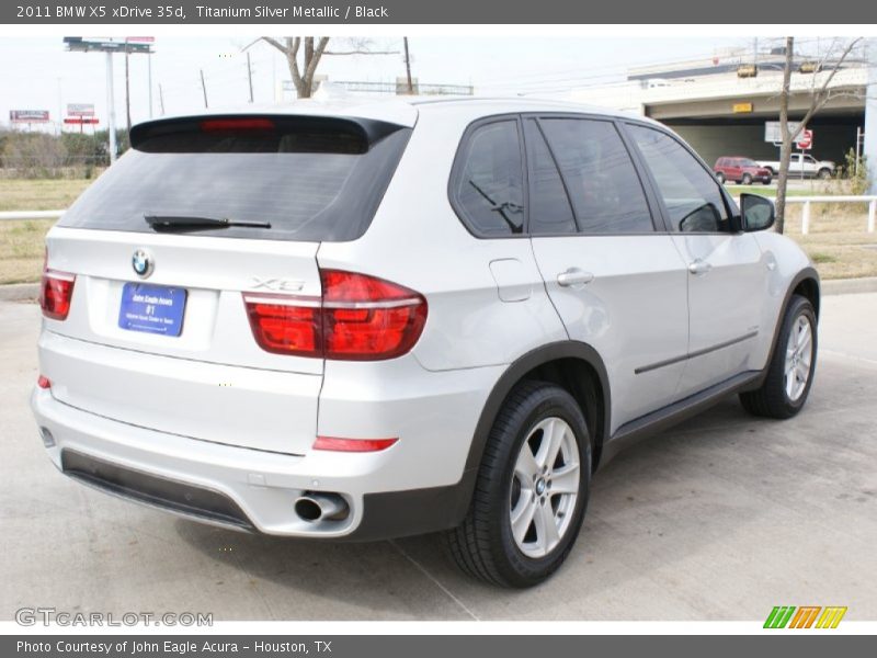 Titanium Silver Metallic / Black 2011 BMW X5 xDrive 35d