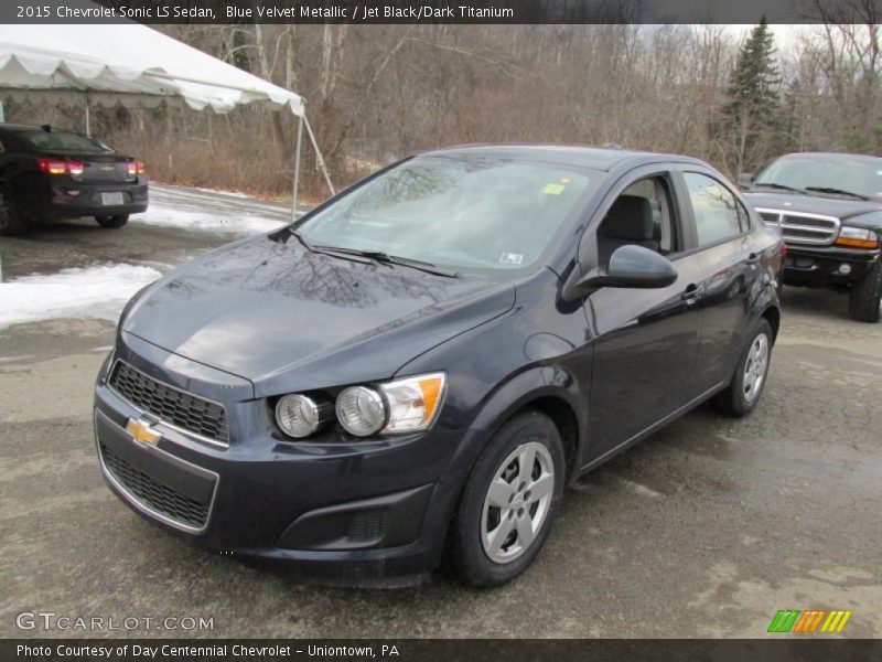 Blue Velvet Metallic / Jet Black/Dark Titanium 2015 Chevrolet Sonic LS Sedan