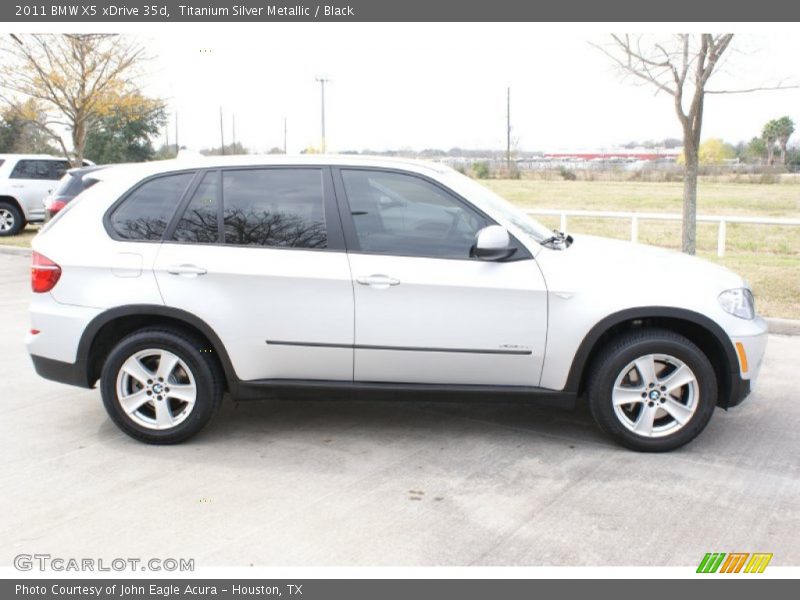 Titanium Silver Metallic / Black 2011 BMW X5 xDrive 35d