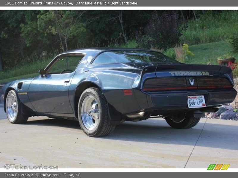 Dark Blue Metallic / Light Sandstone 1981 Pontiac Firebird Trans Am Coupe