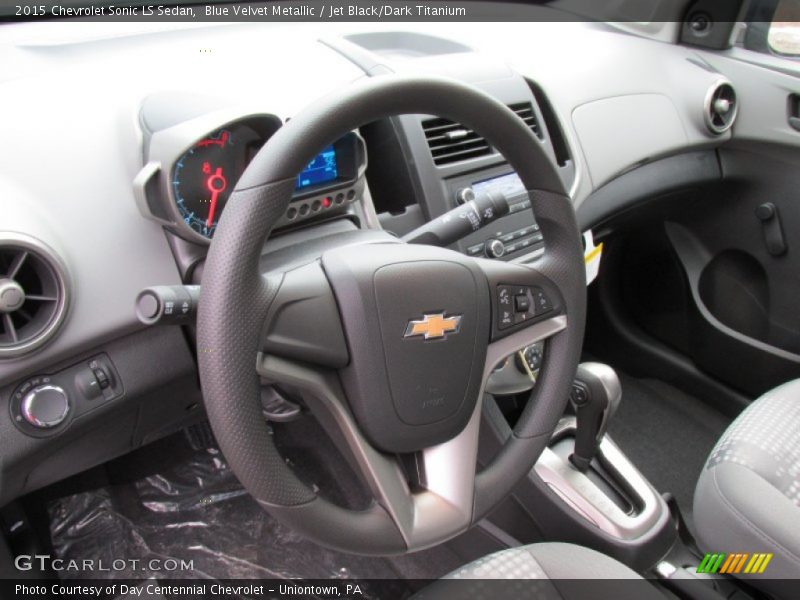 Blue Velvet Metallic / Jet Black/Dark Titanium 2015 Chevrolet Sonic LS Sedan