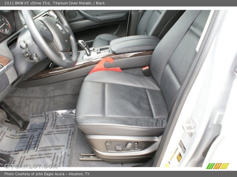 Titanium Silver Metallic / Black 2011 BMW X5 xDrive 35d