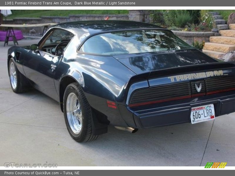 Dark Blue Metallic / Light Sandstone 1981 Pontiac Firebird Trans Am Coupe