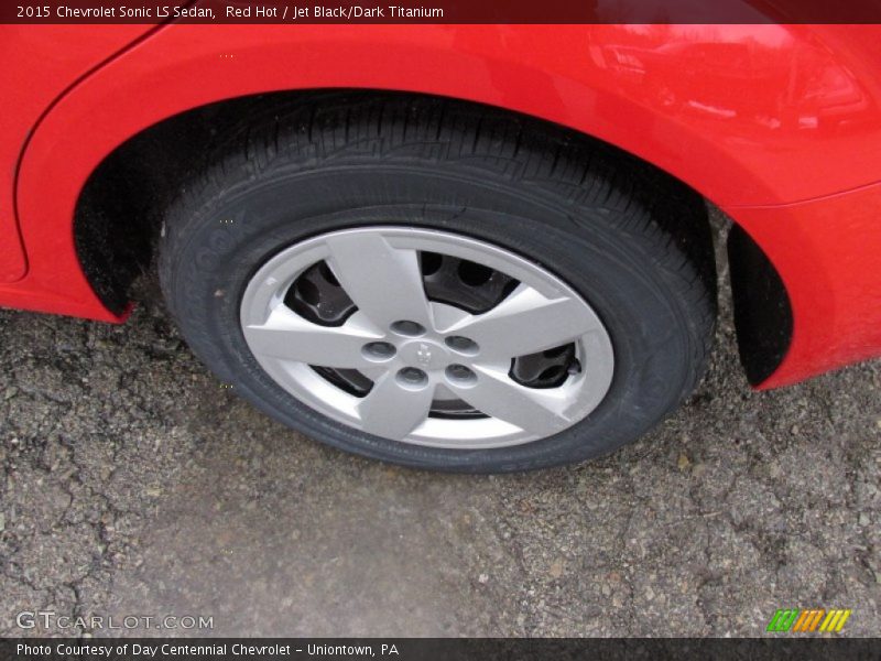 Red Hot / Jet Black/Dark Titanium 2015 Chevrolet Sonic LS Sedan