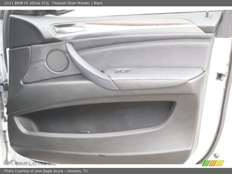 Titanium Silver Metallic / Black 2011 BMW X5 xDrive 35d