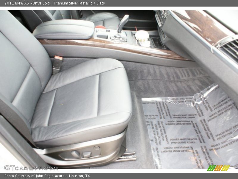 Titanium Silver Metallic / Black 2011 BMW X5 xDrive 35d