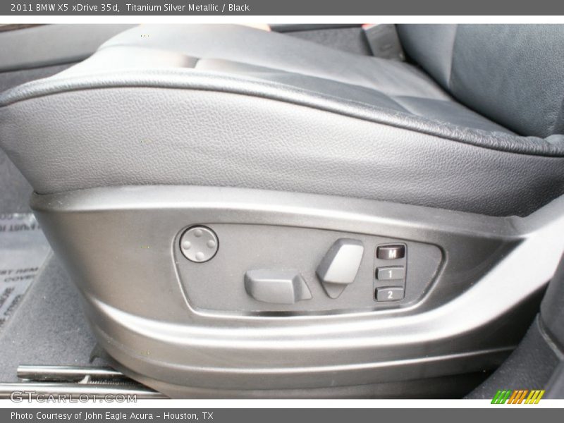 Titanium Silver Metallic / Black 2011 BMW X5 xDrive 35d