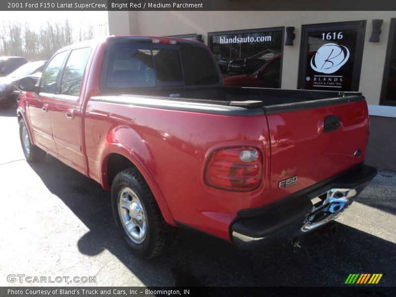 Bright Red / Medium Parchment 2001 Ford F150 Lariat SuperCrew