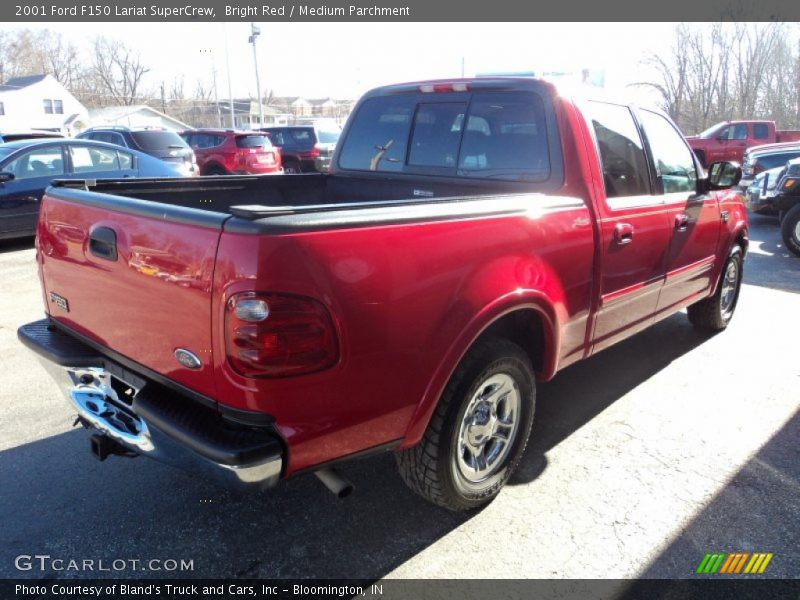 Bright Red / Medium Parchment 2001 Ford F150 Lariat SuperCrew
