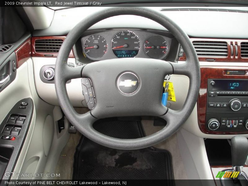 Red Jewel Tintcoat / Gray 2009 Chevrolet Impala LT