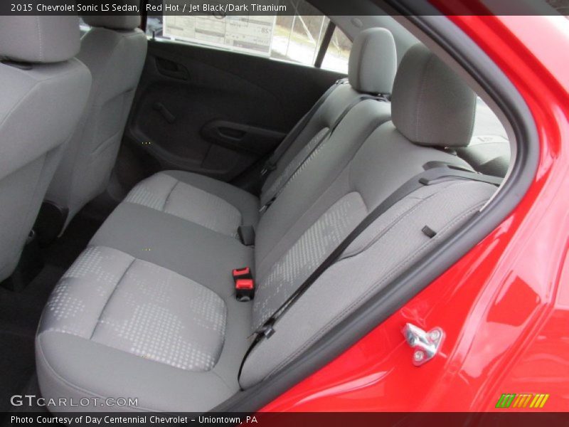 Red Hot / Jet Black/Dark Titanium 2015 Chevrolet Sonic LS Sedan