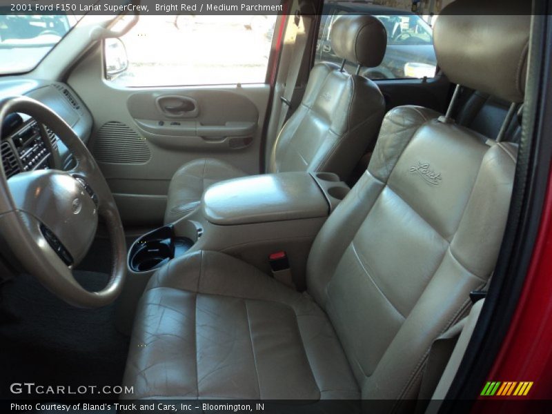 Bright Red / Medium Parchment 2001 Ford F150 Lariat SuperCrew