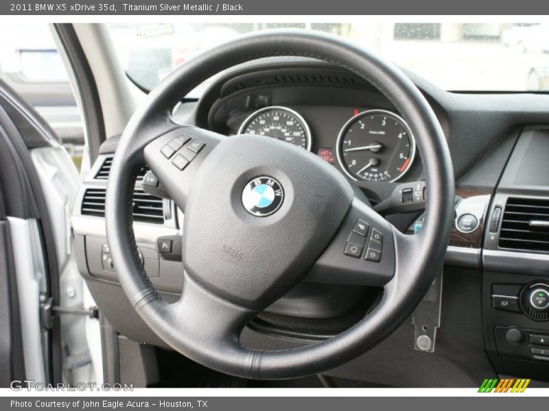 Titanium Silver Metallic / Black 2011 BMW X5 xDrive 35d