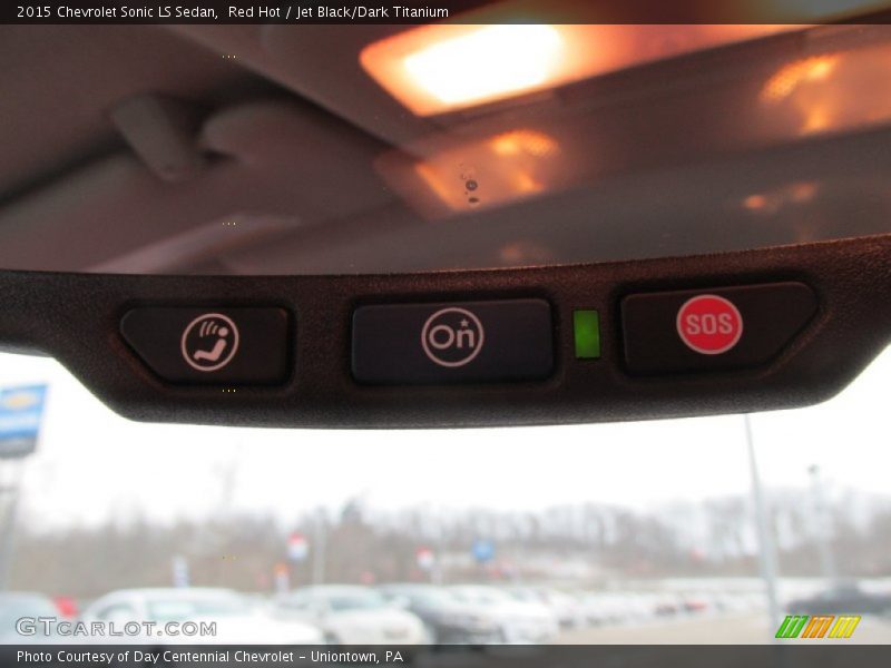 Red Hot / Jet Black/Dark Titanium 2015 Chevrolet Sonic LS Sedan