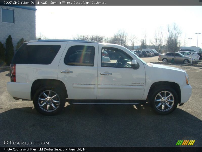 Summit White / Cocoa/Light Cashmere 2007 GMC Yukon Denali AWD