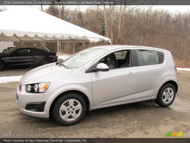 Silver Ice Metallic / Jet Black/Dark Titanium 2015 Chevrolet Sonic LS Hatchback