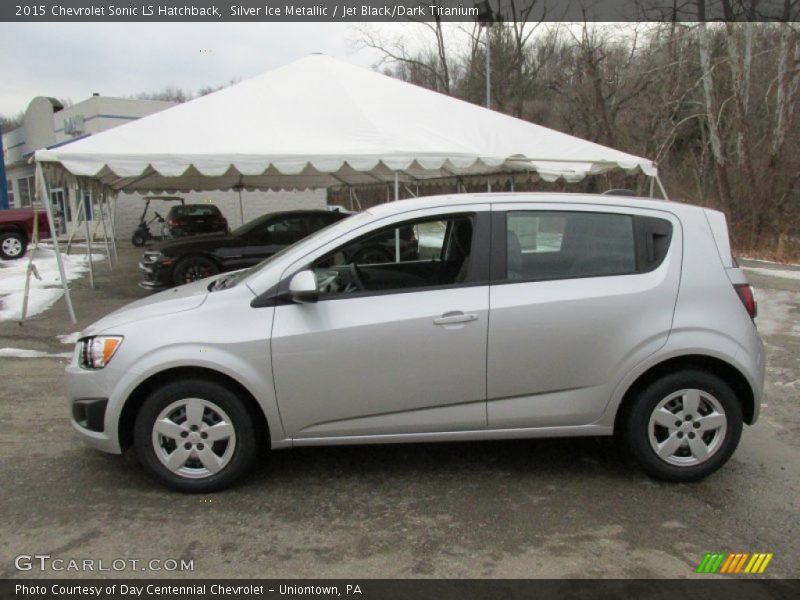 Silver Ice Metallic / Jet Black/Dark Titanium 2015 Chevrolet Sonic LS Hatchback