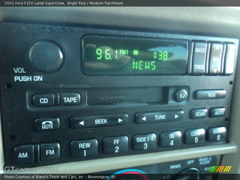 Bright Red / Medium Parchment 2001 Ford F150 Lariat SuperCrew