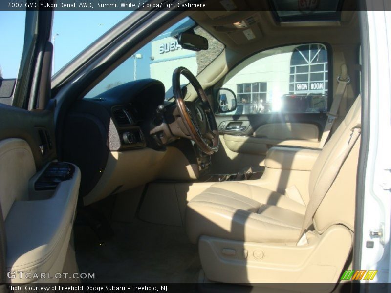 Summit White / Cocoa/Light Cashmere 2007 GMC Yukon Denali AWD
