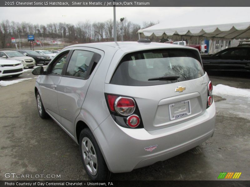 Silver Ice Metallic / Jet Black/Dark Titanium 2015 Chevrolet Sonic LS Hatchback