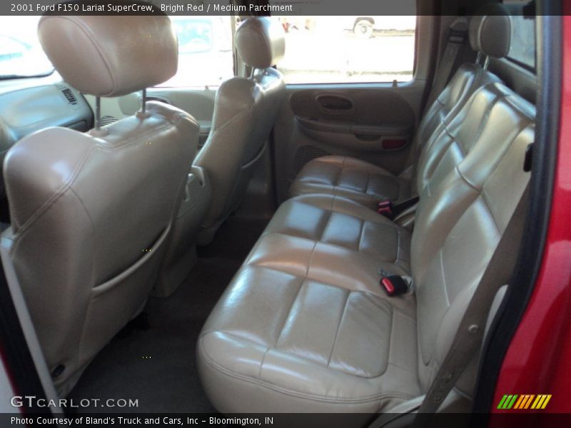 Bright Red / Medium Parchment 2001 Ford F150 Lariat SuperCrew