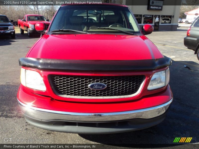Bright Red / Medium Parchment 2001 Ford F150 Lariat SuperCrew