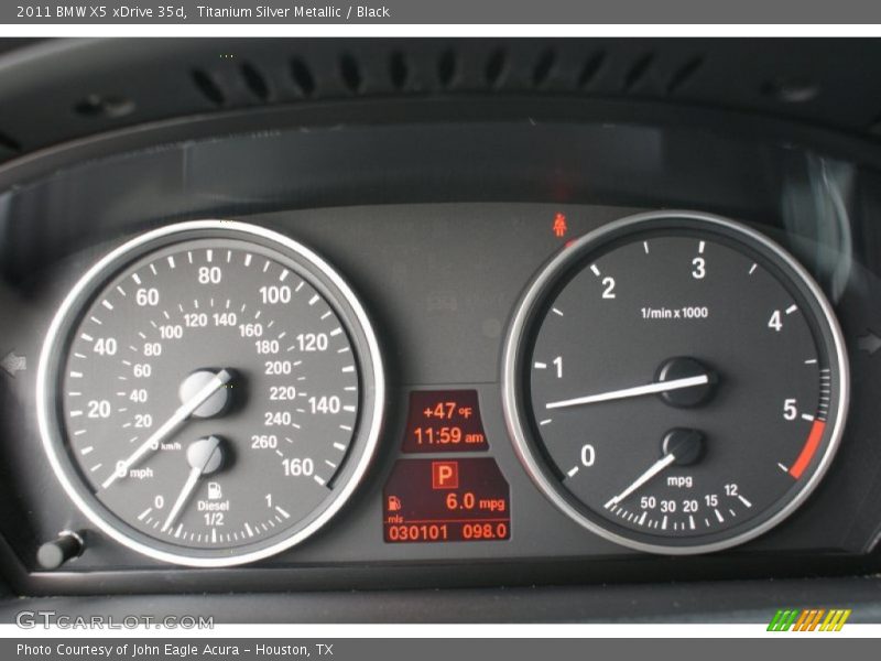 Titanium Silver Metallic / Black 2011 BMW X5 xDrive 35d