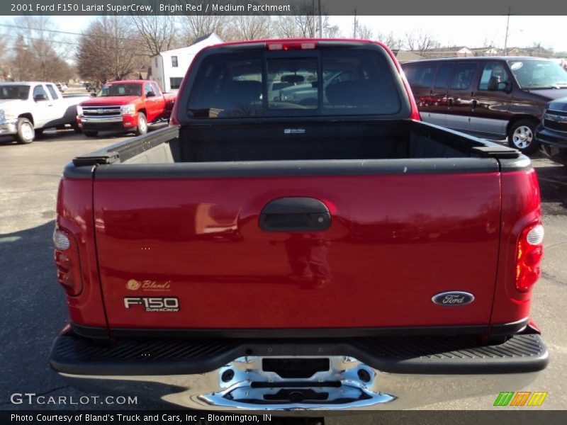 Bright Red / Medium Parchment 2001 Ford F150 Lariat SuperCrew