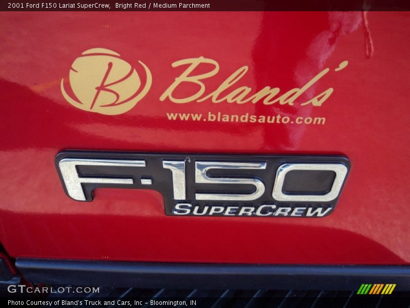 Bright Red / Medium Parchment 2001 Ford F150 Lariat SuperCrew