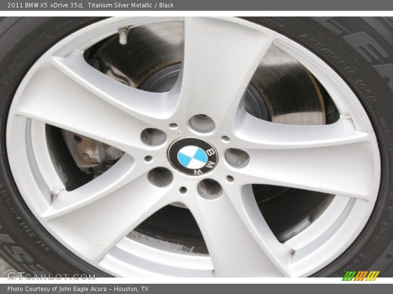 Titanium Silver Metallic / Black 2011 BMW X5 xDrive 35d