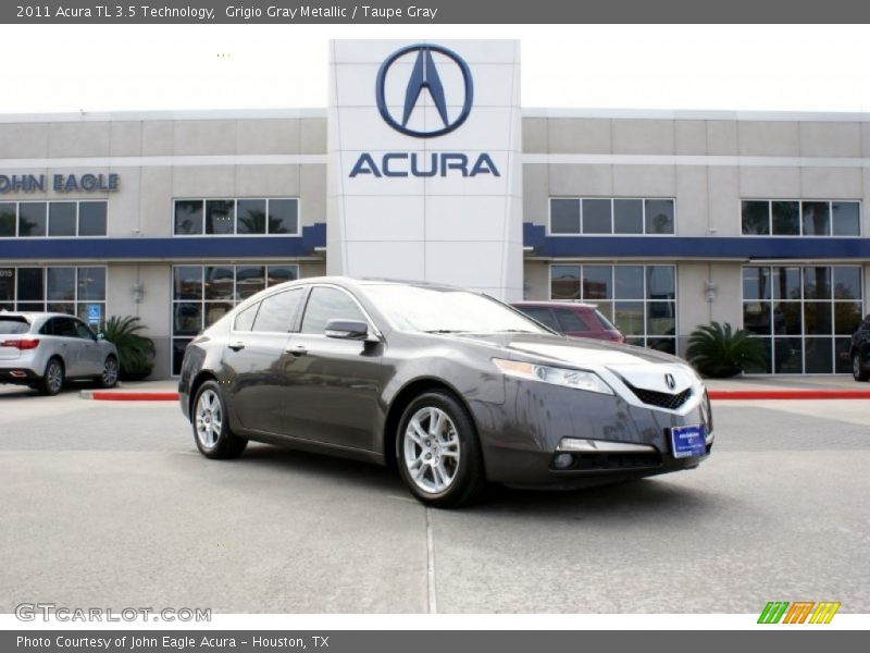 Grigio Gray Metallic / Taupe Gray 2011 Acura TL 3.5 Technology