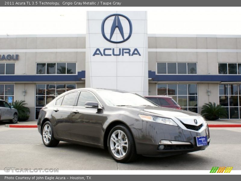 Grigio Gray Metallic / Taupe Gray 2011 Acura TL 3.5 Technology