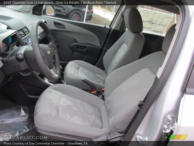 Silver Ice Metallic / Jet Black/Dark Titanium 2015 Chevrolet Sonic LS Hatchback