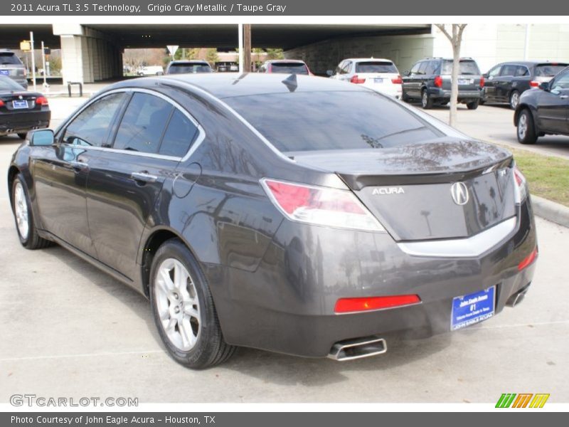 Grigio Gray Metallic / Taupe Gray 2011 Acura TL 3.5 Technology
