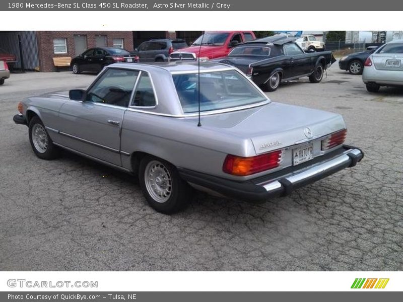 Astro Silver Metallic / Grey 1980 Mercedes-Benz SL Class 450 SL Roadster