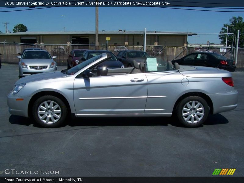 Bright Silver Metallic / Dark Slate Gray/Light Slate Gray 2008 Chrysler Sebring LX Convertible
