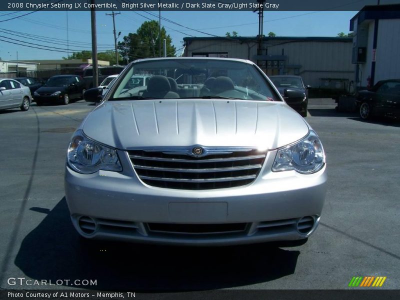 Bright Silver Metallic / Dark Slate Gray/Light Slate Gray 2008 Chrysler Sebring LX Convertible