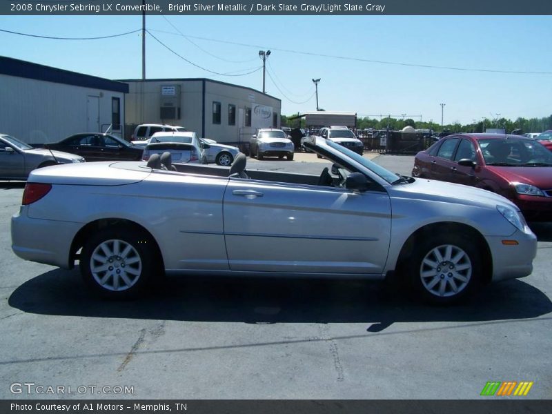Bright Silver Metallic / Dark Slate Gray/Light Slate Gray 2008 Chrysler Sebring LX Convertible