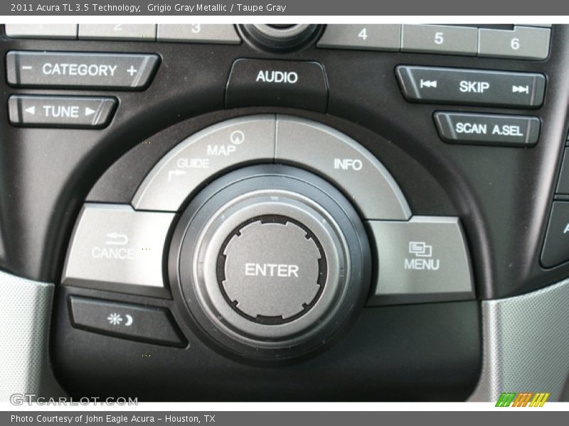 Grigio Gray Metallic / Taupe Gray 2011 Acura TL 3.5 Technology