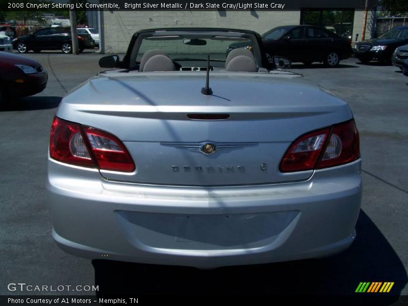Bright Silver Metallic / Dark Slate Gray/Light Slate Gray 2008 Chrysler Sebring LX Convertible