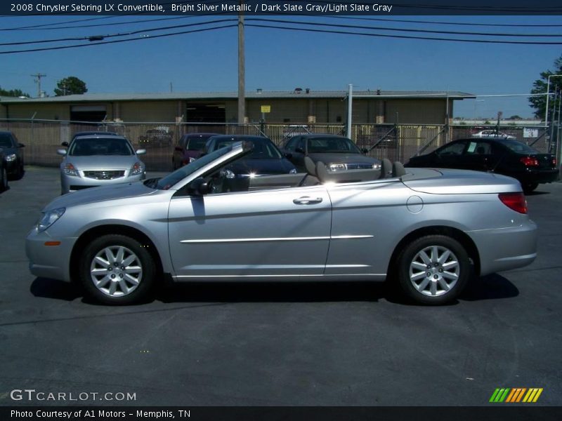 Bright Silver Metallic / Dark Slate Gray/Light Slate Gray 2008 Chrysler Sebring LX Convertible