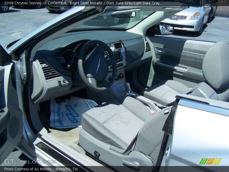 Bright Silver Metallic / Dark Slate Gray/Light Slate Gray 2008 Chrysler Sebring LX Convertible
