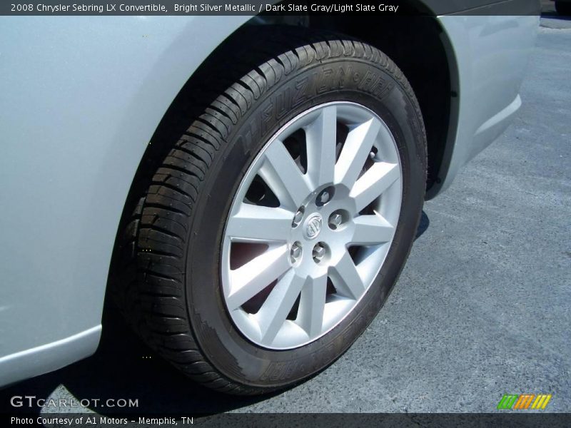 Bright Silver Metallic / Dark Slate Gray/Light Slate Gray 2008 Chrysler Sebring LX Convertible