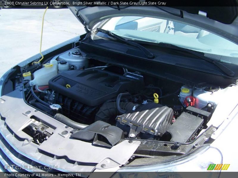 Bright Silver Metallic / Dark Slate Gray/Light Slate Gray 2008 Chrysler Sebring LX Convertible