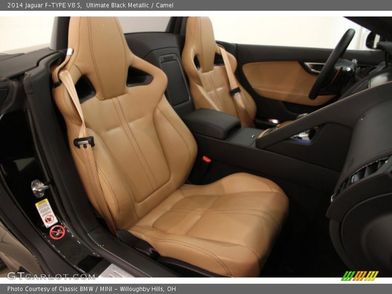 Ultimate Black Metallic / Camel 2014 Jaguar F-TYPE V8 S