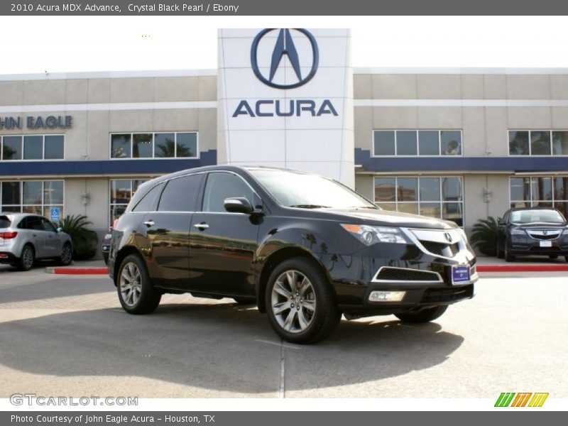 Crystal Black Pearl / Ebony 2010 Acura MDX Advance