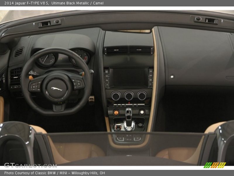 Ultimate Black Metallic / Camel 2014 Jaguar F-TYPE V8 S
