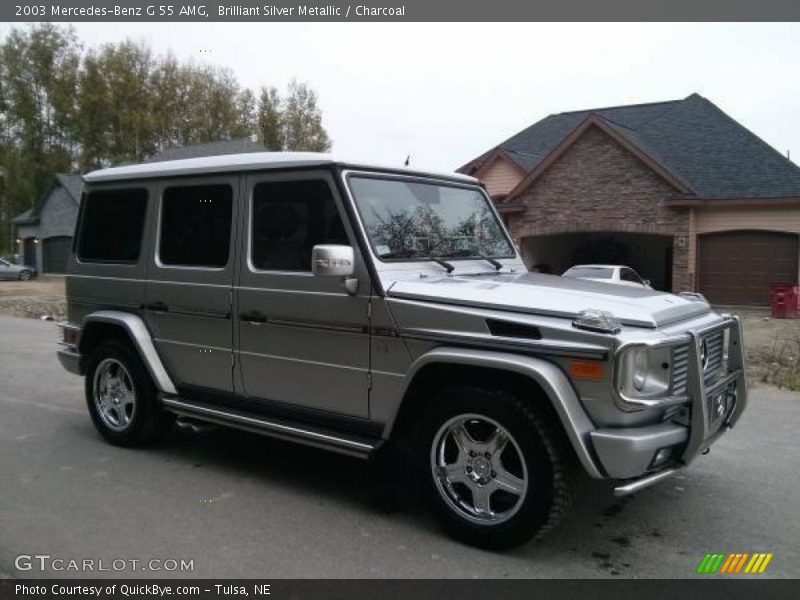 Brilliant Silver Metallic / Charcoal 2003 Mercedes-Benz G 55 AMG